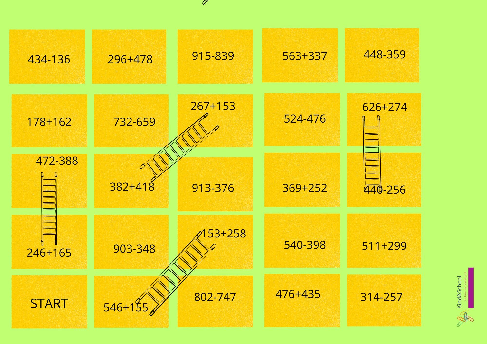 oefenen met de rijgstrategie tot 1000